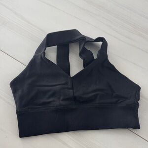 ALO Yoga Black Strappy Sports Bra